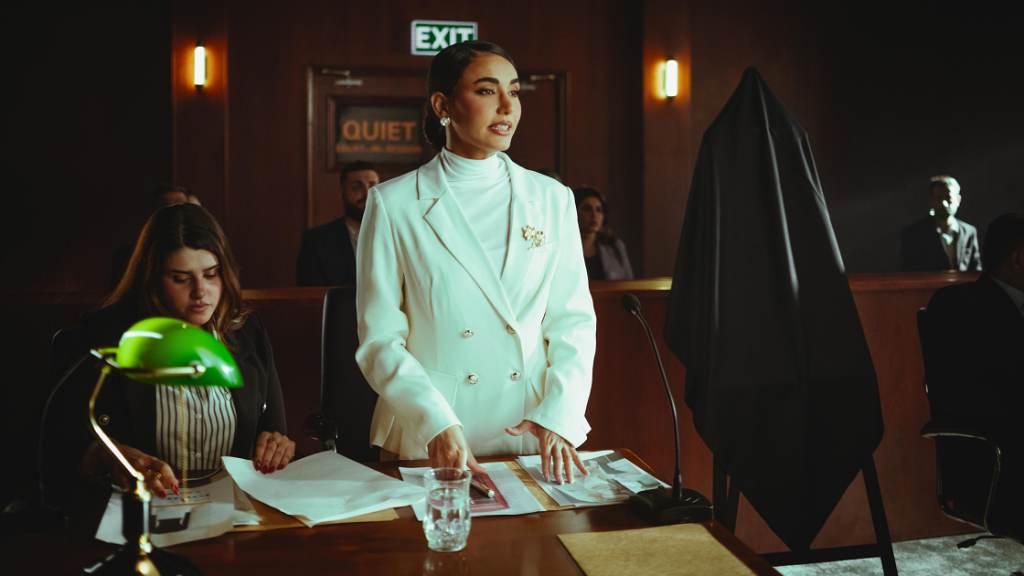 Legal hearing scene representing the need for accurate video remote interpreting (VRI) in courtroom communication.